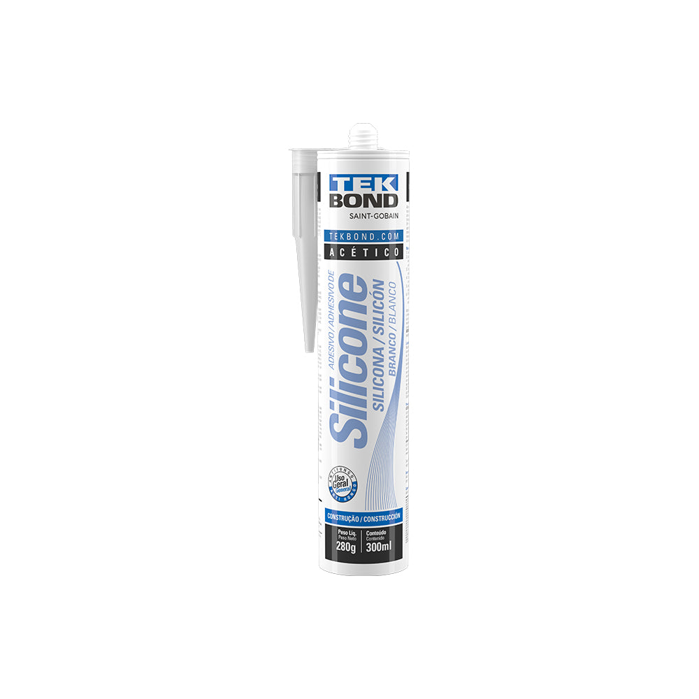 ADESIVO DE SILICONE ACÉTICO 280G BRANCO