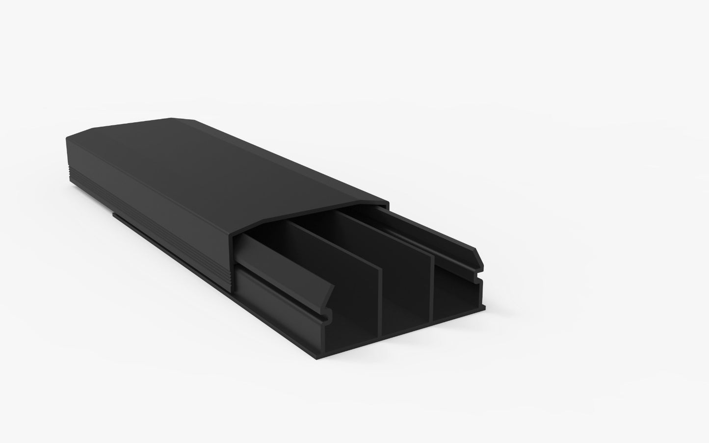 ALUMBRA PRO FACIL CANALETA PRETA 50X20X2000 MM C/ FITA ADESIVA