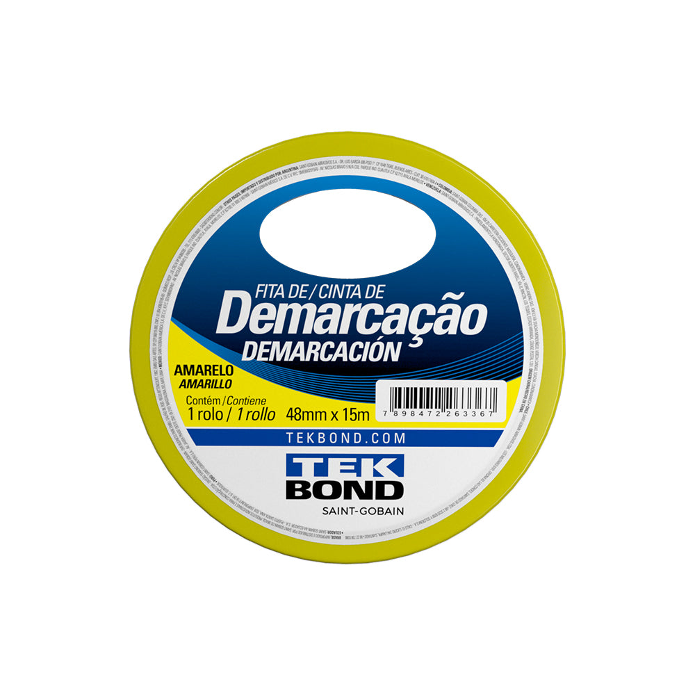 FITA DEMARCAÇÃO AMARELA 48MMX15M