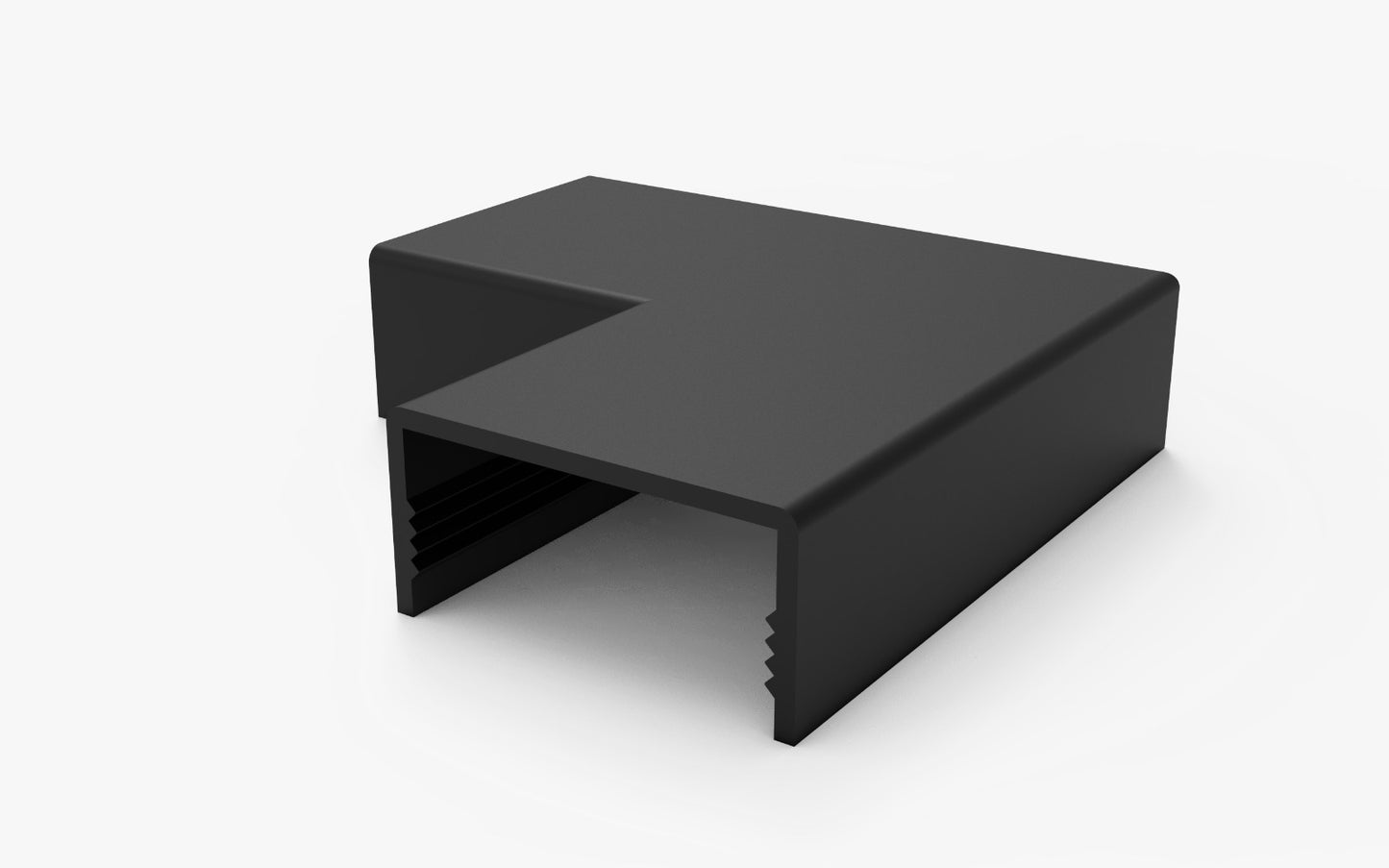 ALUMBRA MATA JUNTA COTOVELO 90º 20X10MM PRETO