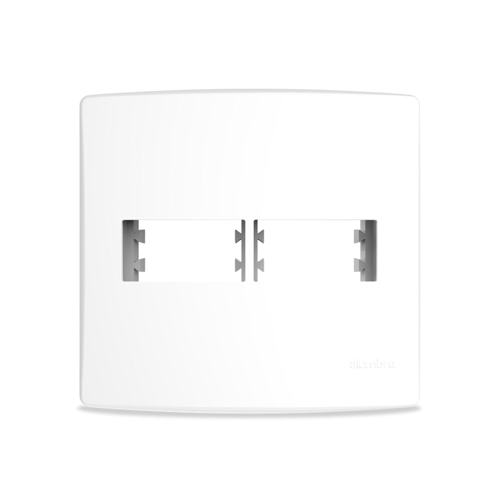 PLACA C/ SUP. 4X4 - 2 MÓDULOS DISTANCIADOS - BIANCO PRO