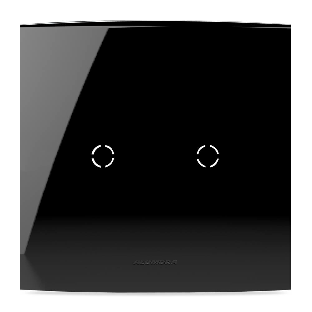 INOVA PRO CLASS PLACA 4X4 C/ SUPORTE CEGA/SAÍDA DE FIO BLACK PIANO