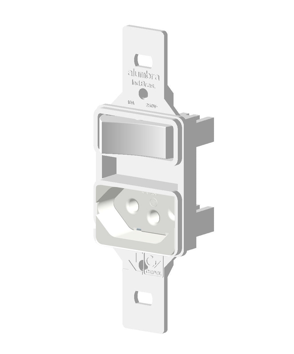 ALUMBRA BARI 1INT.SIM+TOM.2P+T PAD.10A BR S/PL