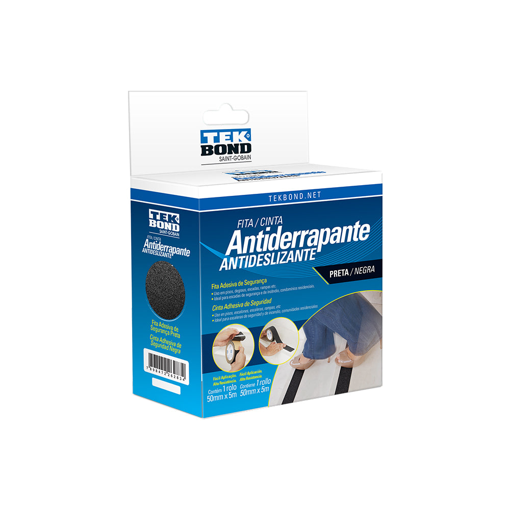 FITA ANTIDERRAPANTE PRETA 50MMX5M