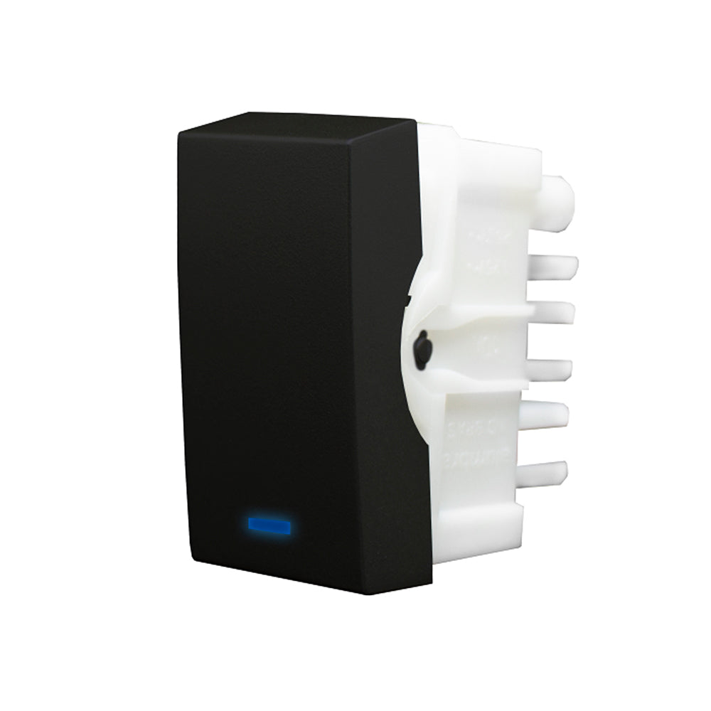 INOVA PRO CLASS INTERRUPTOR SIMPLES C/ LED PRETO ÉBANO