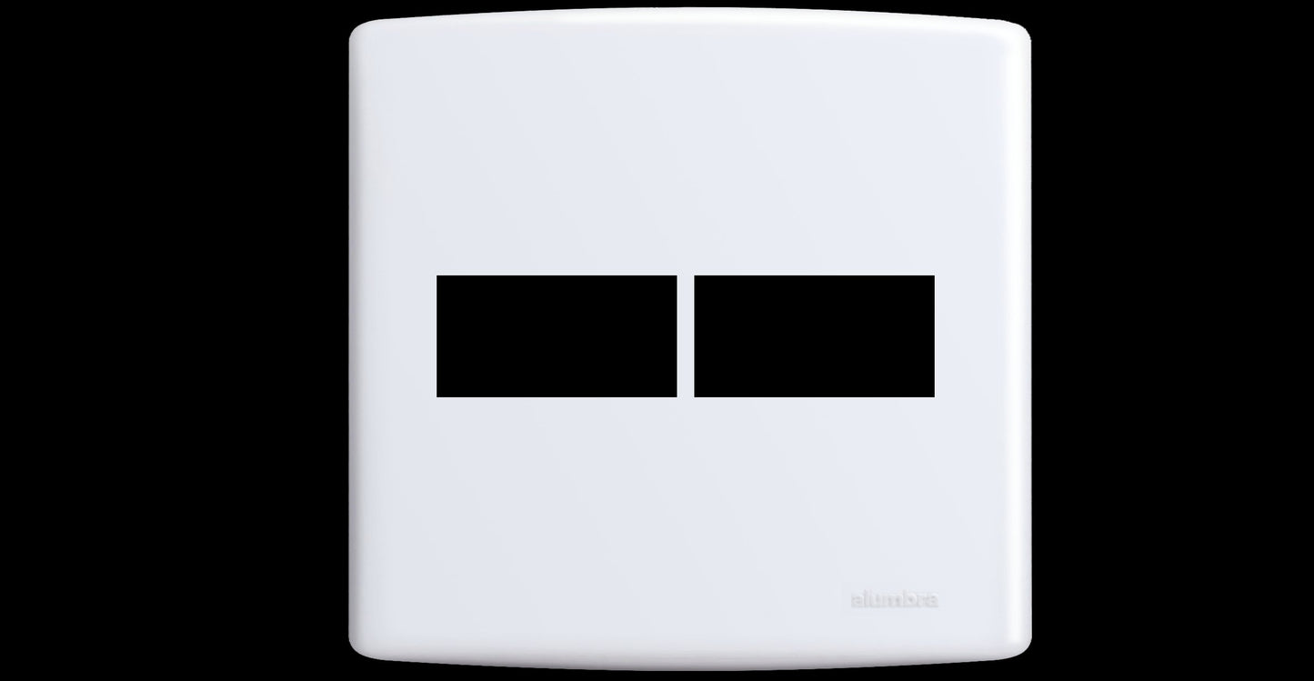 ALUMBRA SIENA PLACA C/ SUP. 4X4 - 02 MÓDULOS