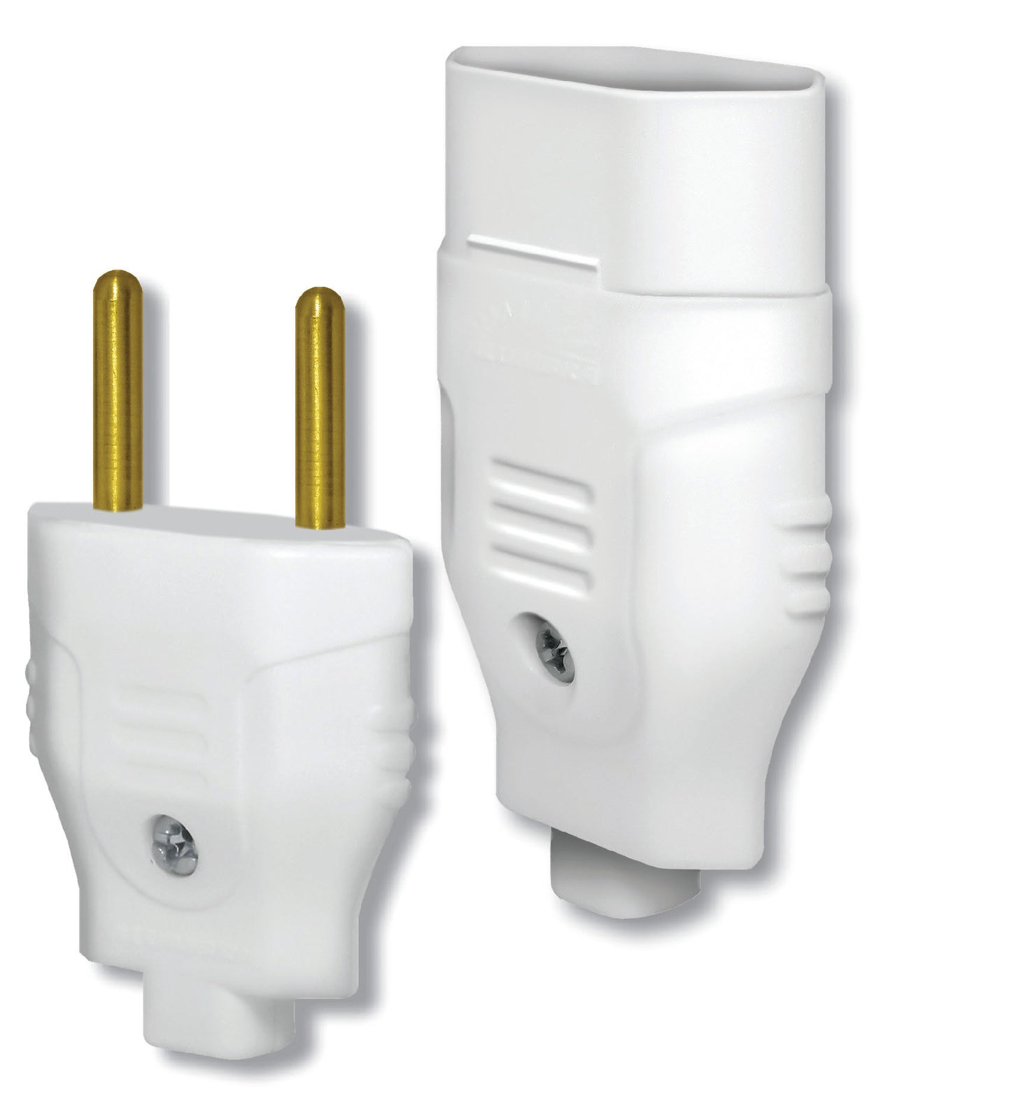 ALUMBRA CONJUNTO PLUGUE MACHO+FÊMEA 2P 10A BRANCO