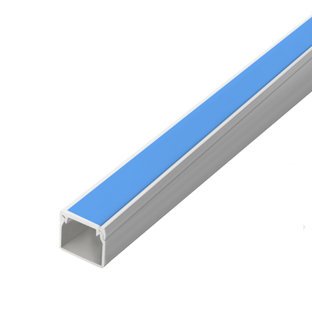ALUMBRA CANALETA 10x10x2000mm C/ FITA ADESIVA BRANCA