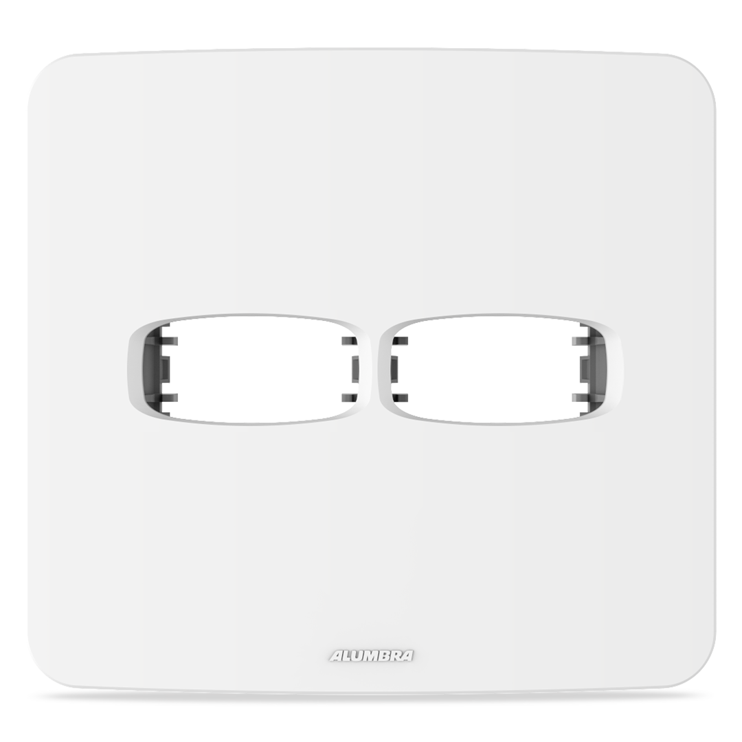 ALUMBRA GRACIA MAXX PLACA C/ SUPORTE 4X4 - 02 MÓDULOS