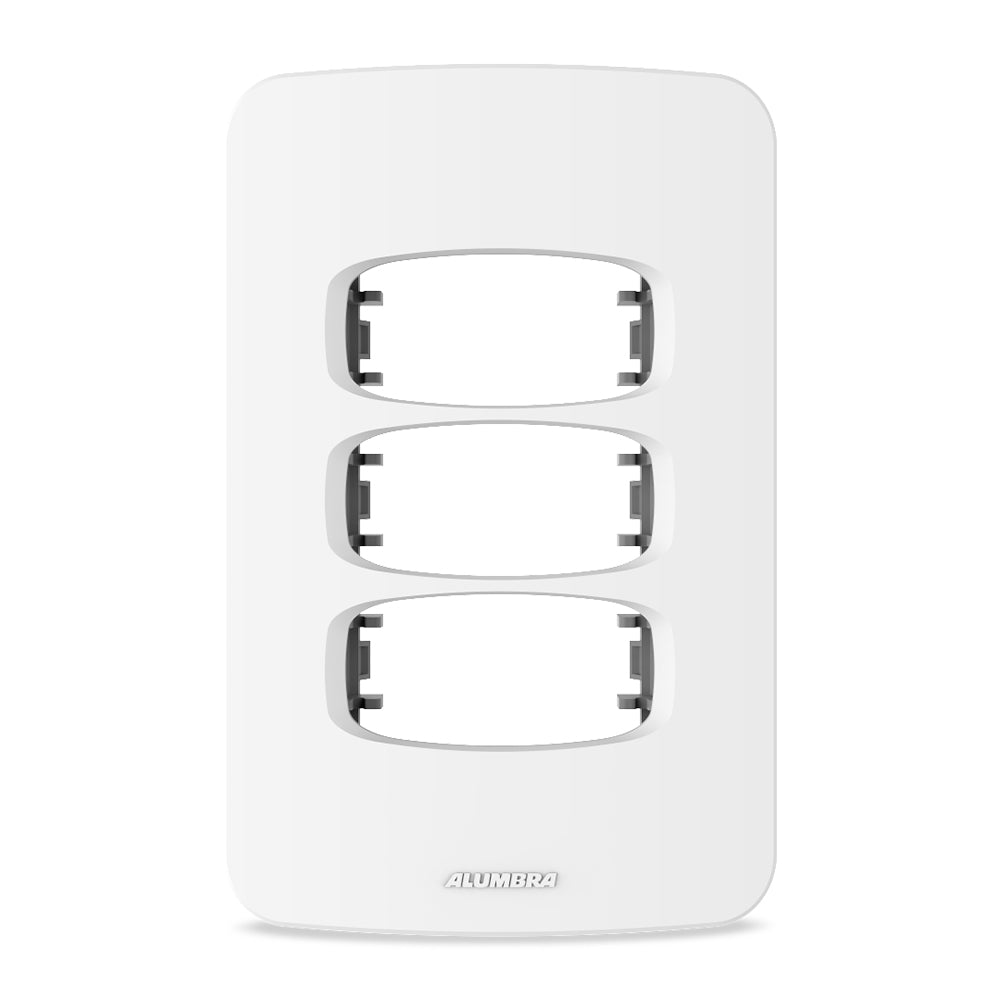 ALUMBRA GRACIA PLACA C/ SUPORTE 4X2 - 3 MÓDULOS