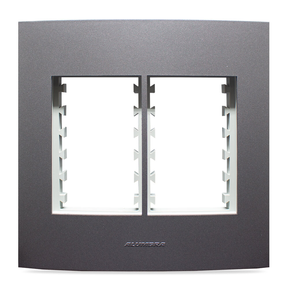 INOVA PRO CLASS PLACA 4X4 C/ SUPORTE 06 MÓDULOS GRAFITE