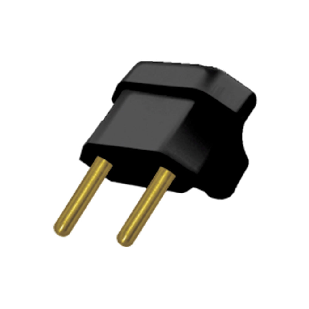 ALUMBRA PLUGUE TRIANGULAR 2P 10A PRETO