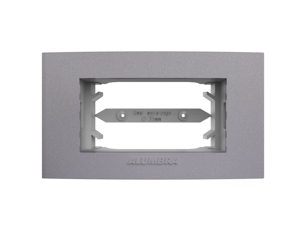 ALUMBRA CLASS PLACA 1 MODC P MOVEIS TITANIUM