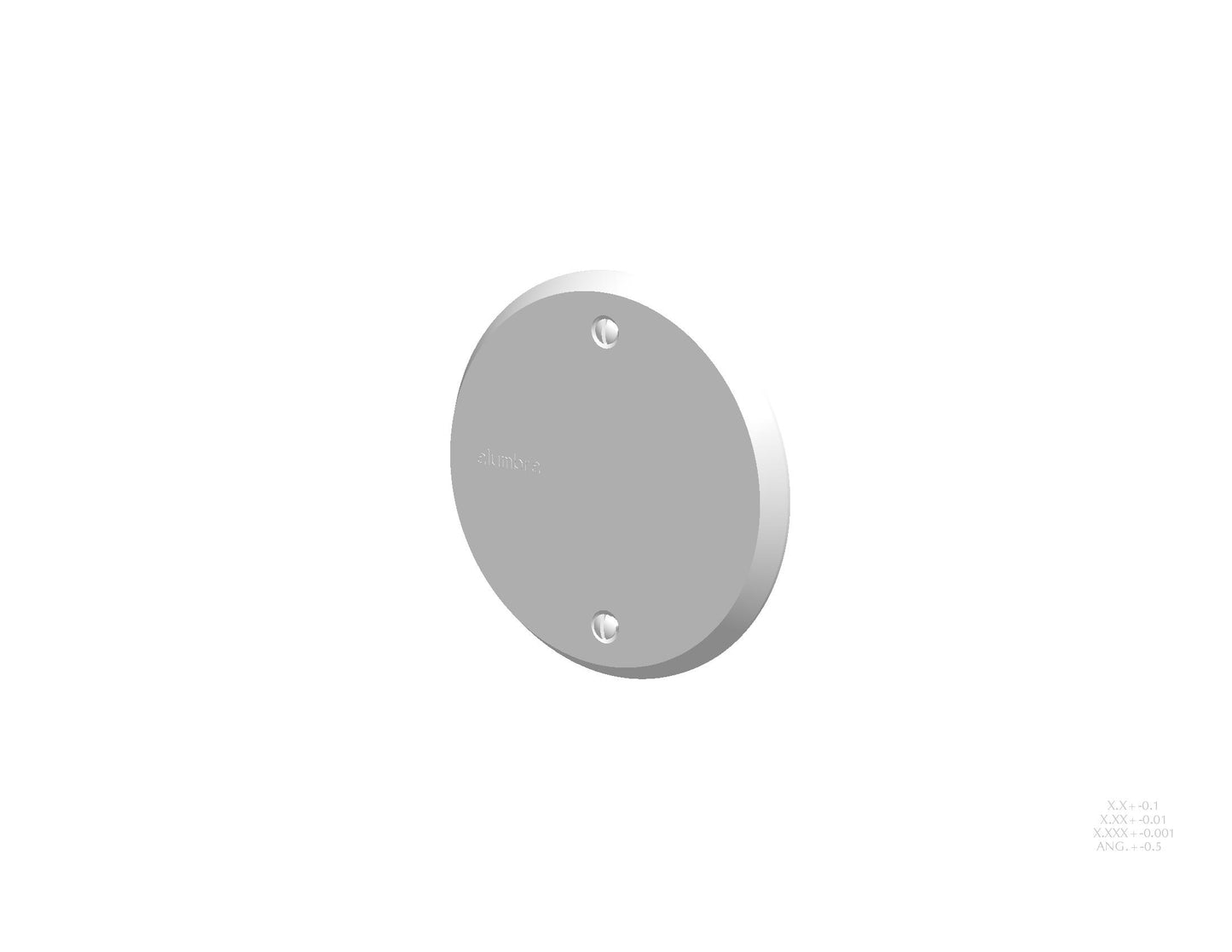 ALUMBRA BARI PLACA 3" REDONDA CEGA