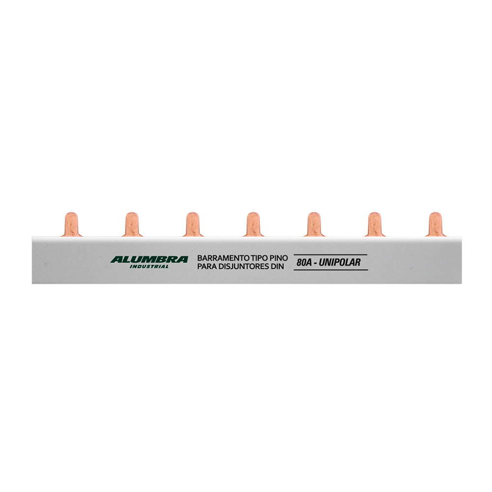 BARRAMENTO PARA DISJUNTOR 1P TIPO PINO 80A 56 PINOS 1000MM