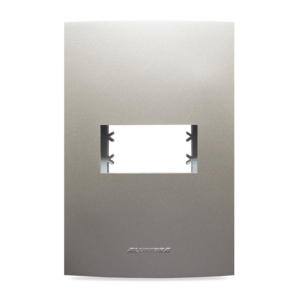 INOVA PRO CLASS PLACA 4X2 C/ SUPORTE 01 MÓDULO TITANIUM