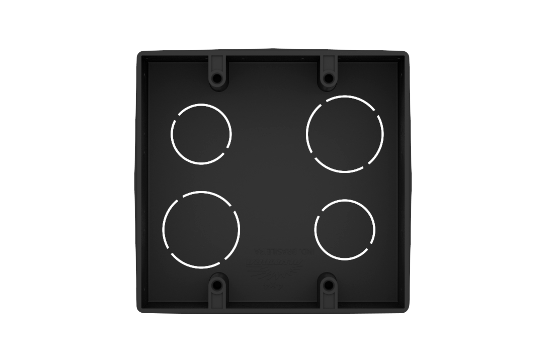 ALUMBRA CAIXAS DE EMBUTIR 4X4 PRETA PCT C/ 17 UNID.