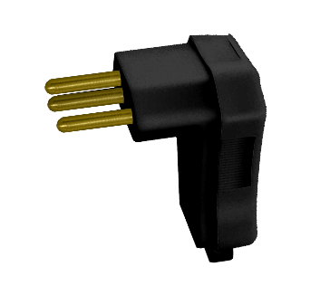 ALUMBRA MACHO GIGANTE C/ PRENSA CABO 3P 10A PRETO