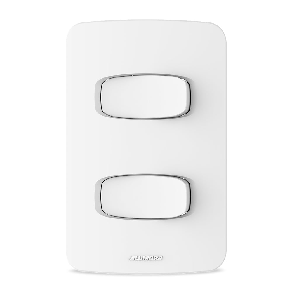 ALUMBRA GRACIA 2INT.PARAL.10A 250V C/PL.4X2 BR