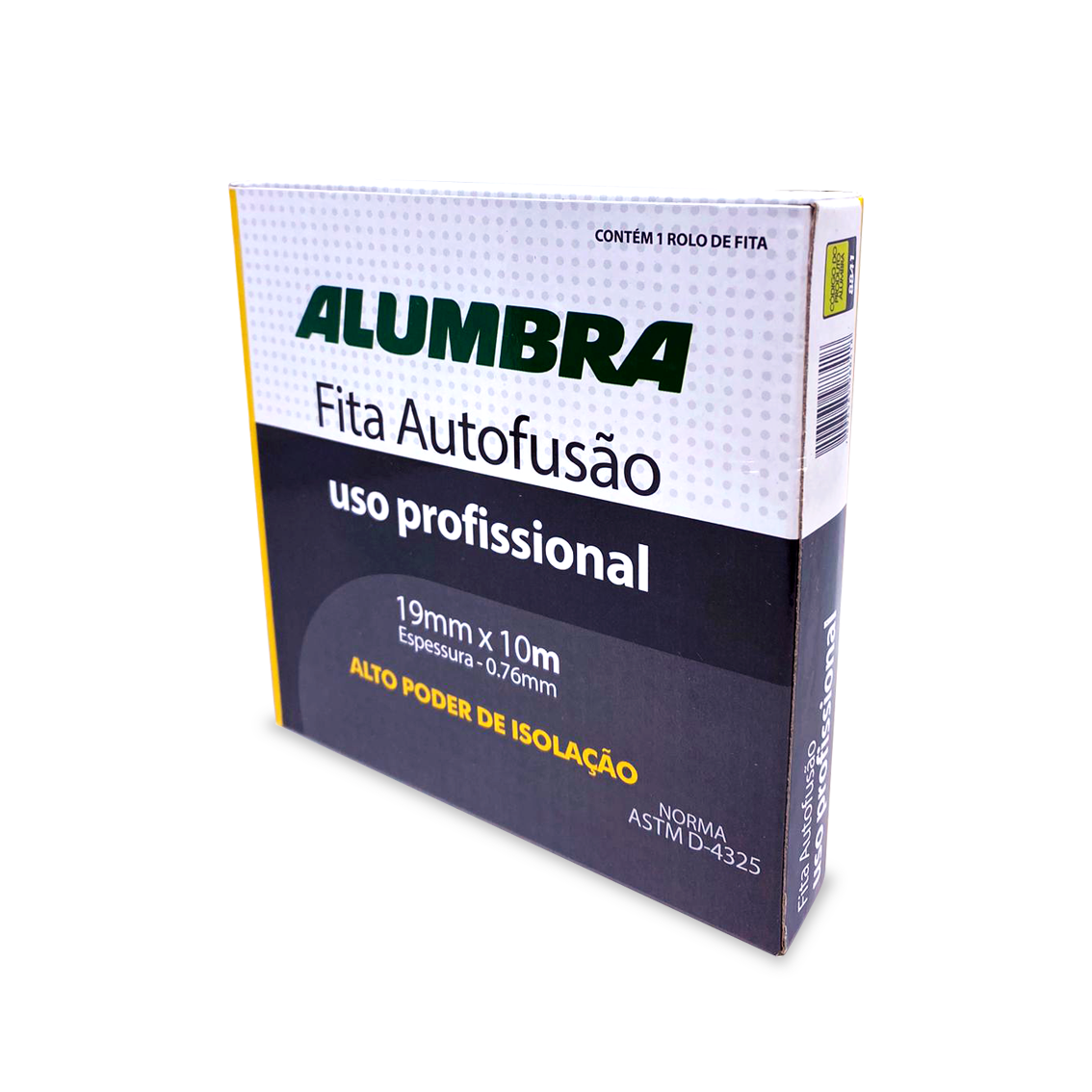 ALUMBRA FITA ISOLANTE BORRACHA EPR 10mX19mmX0,8mm - AUTO FUSÃO