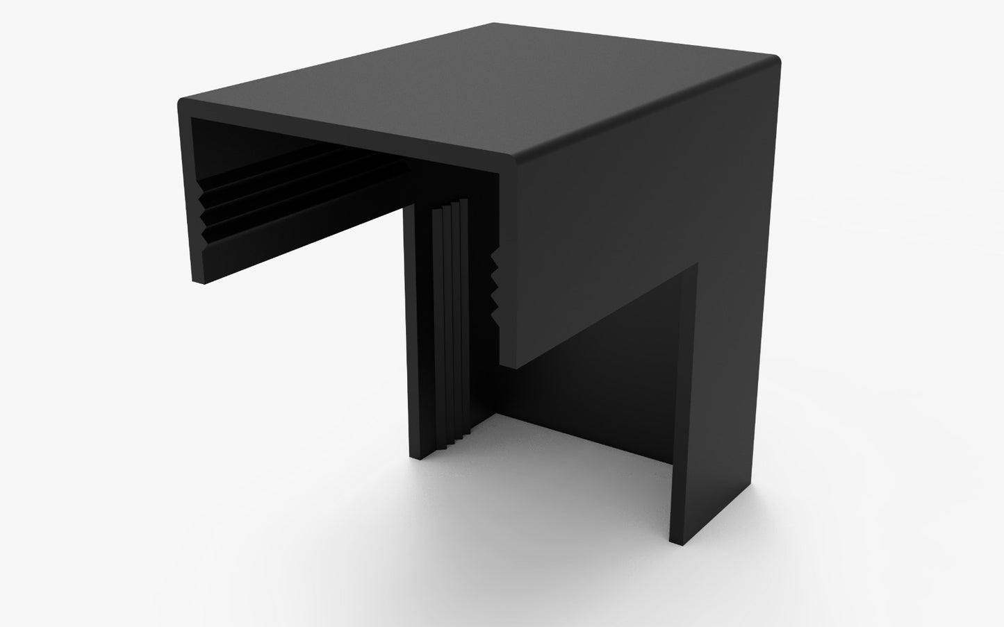 ALUMBRA MATA JUNTA COTOVELO INTERNO 40X16MM PRETO - 02 UNID. NA EMBALAGEM