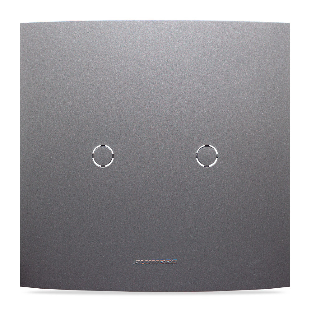 INOVA PRO CLASS PLACA 4X4 C/ SUPORTE CEGA/SAÍDA DE FIO GRAFITE