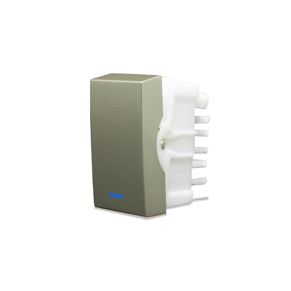 INOVA PRO CLASS INTERRUPTOR SIMPLES C/ LED CHAMPAGNE