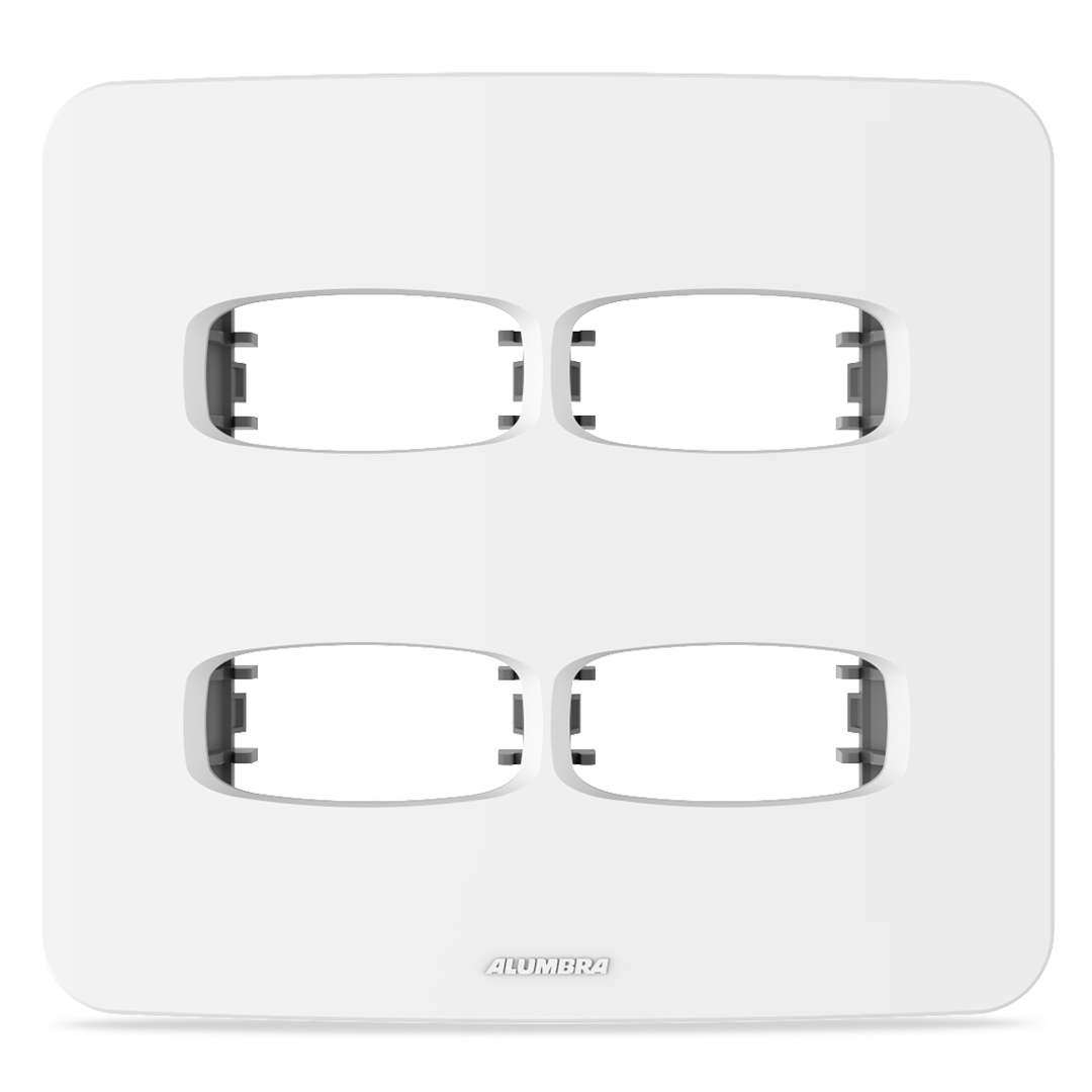 ALUMBRA GRACIA MAXX PLACA C/ SUPORTE 4X4 - 04 MÓDULOS