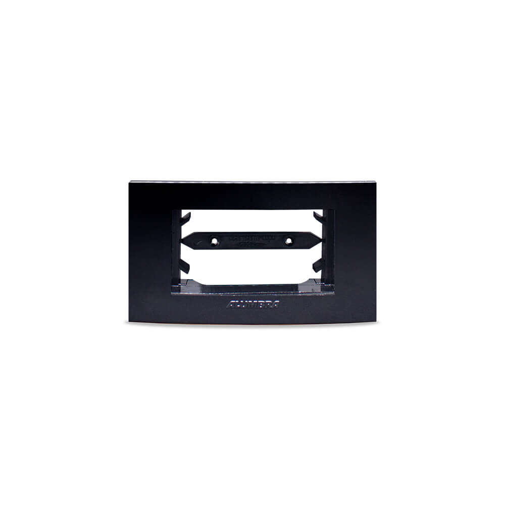 INOVA PRO CLASS PLACA C/ SUPORTE PARA MÓVEIS 1 MÓDULO BLACK PIANO