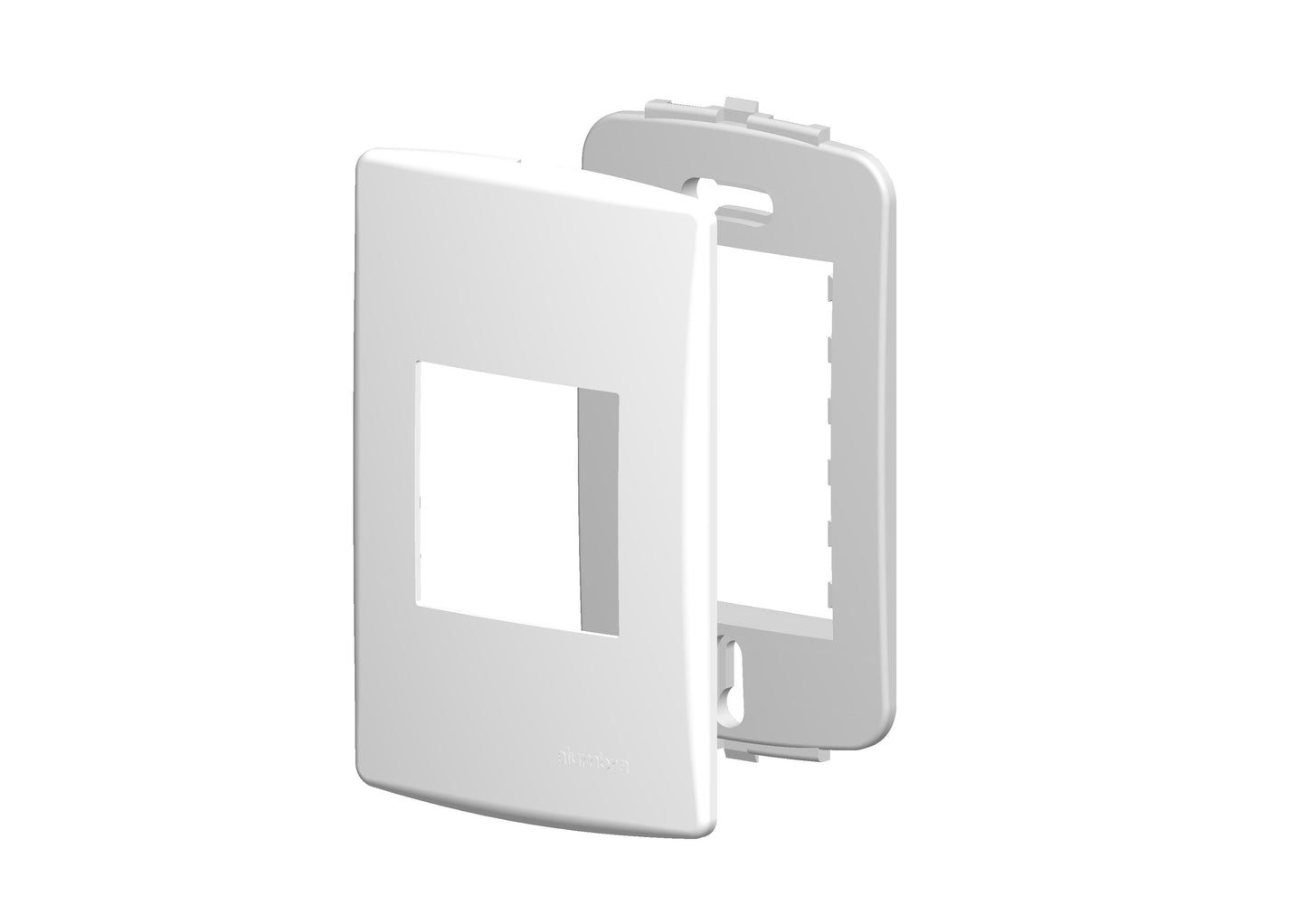 ALUMBRA SIENA PLACA C/ SUP. 4X2 - 02 MÓDULOS