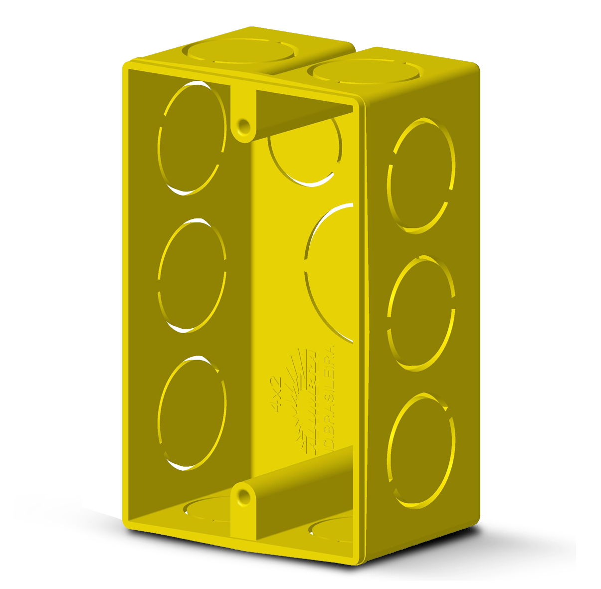 ALUMBRA CAIXAS DE EMBUTIR 4X2 AMARELA PCT C/ 28 UNID.