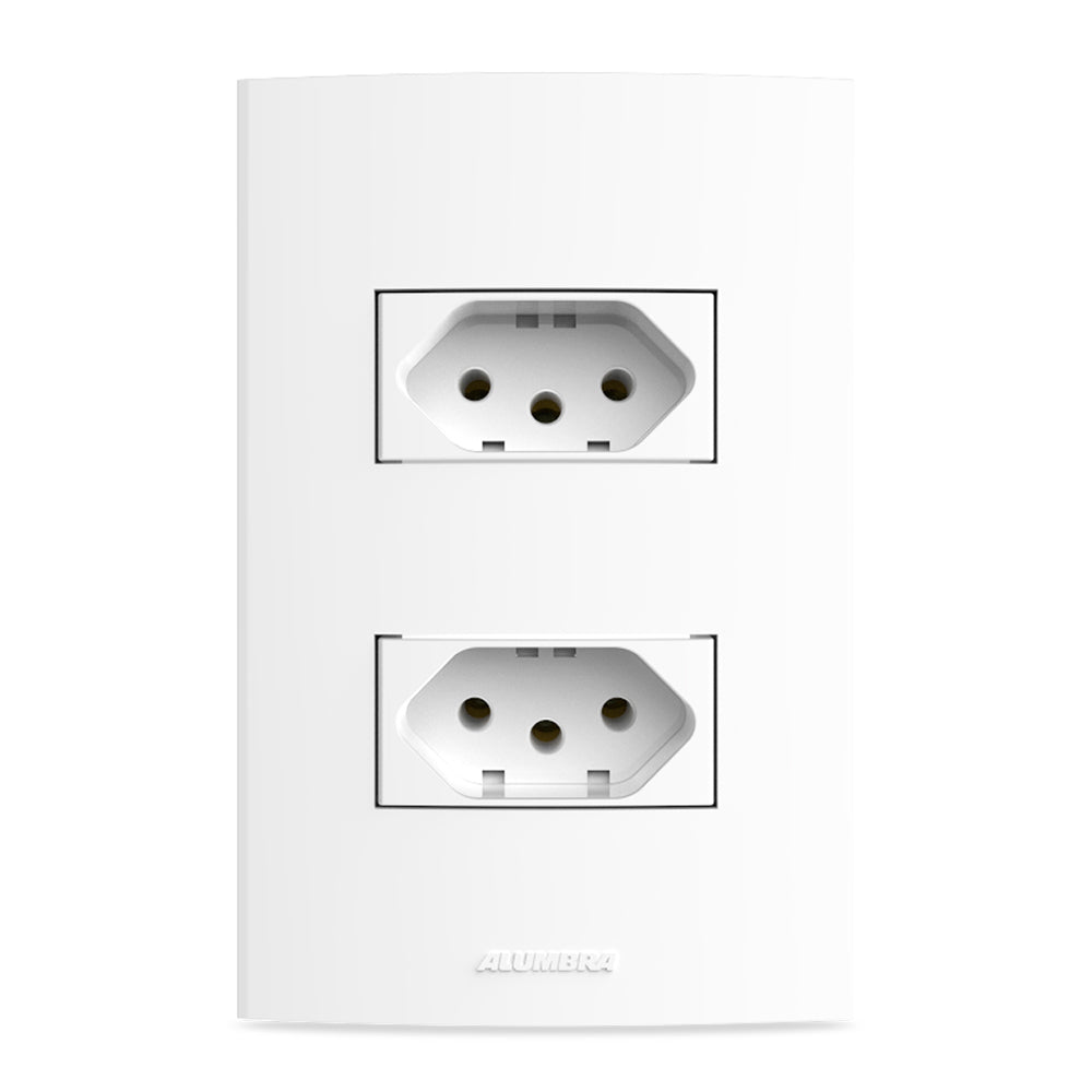 CONJUNTO 2 TOMADAS 20A C/PLACA 4X2 BR INOVA PRO