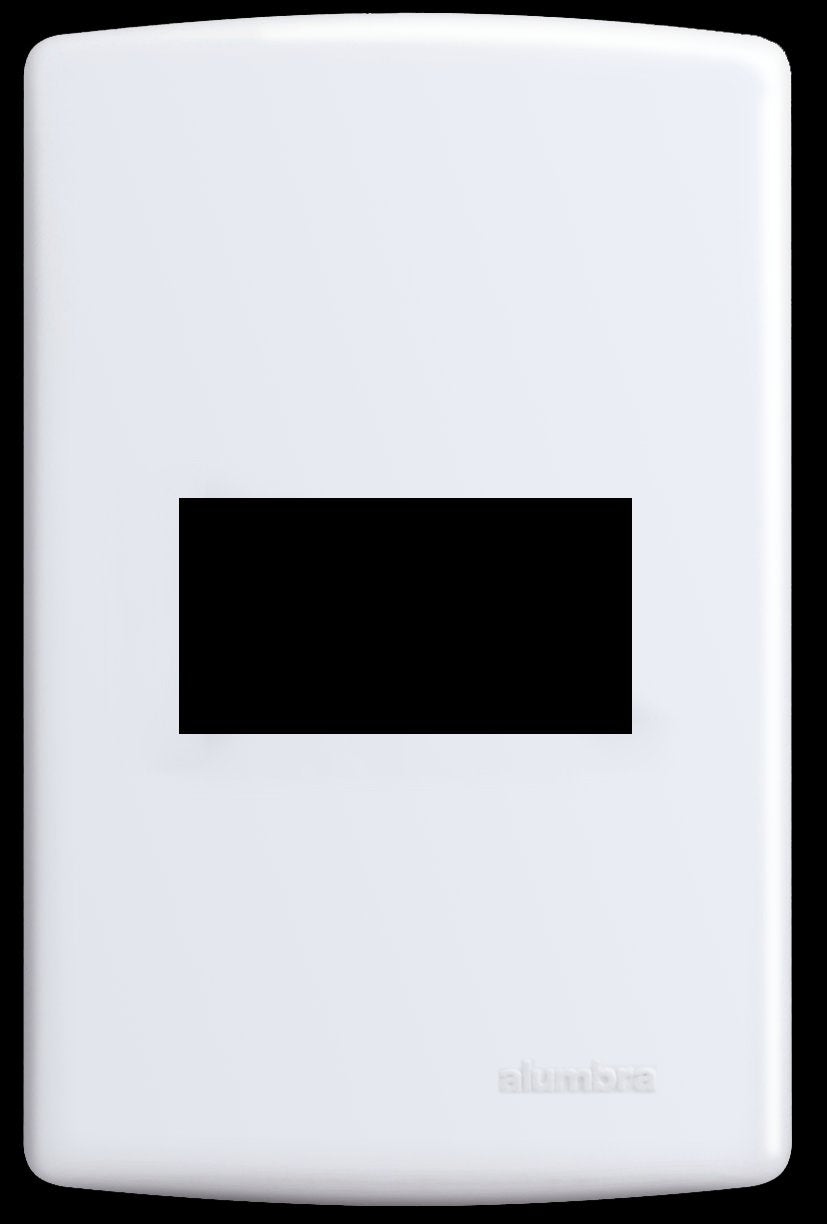 ALUMBRA SIENA PLACA C/ SUP. 4X2 - 1 MÓDULO HORIZONTAL